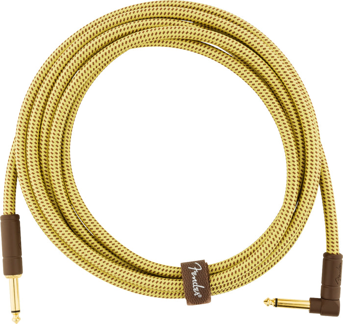 Fender Deluxe Series Instrument Cable Straight-Angle - 10ft Tweed