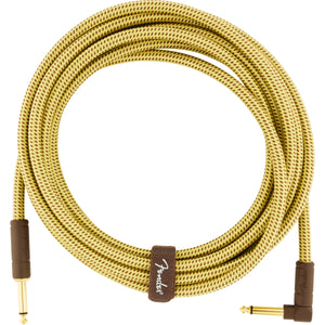 Fender Deluxe Series Instrument Cable Straight-Angle - 15ft Tweed