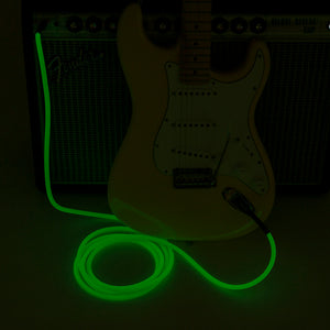 Fender Professional Glow in the Dark Instrument Cable - 10ft Green