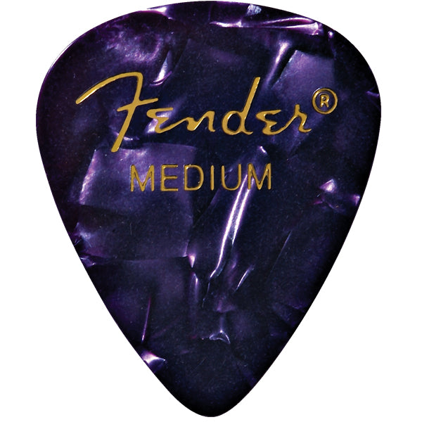 Fender 351 Premium Celluloid Picks 12 Pack - Medium, Purple Moto