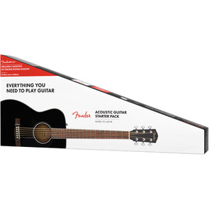 Fender CC-60S Concert Acoustic Guitar Pack - Black - Downtown Music Sydney