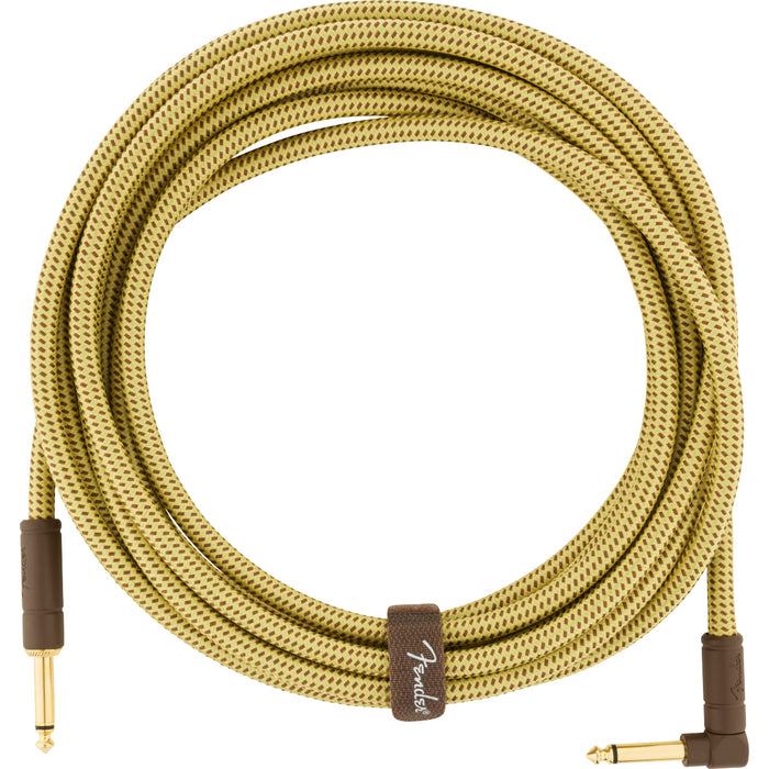 Fender Deluxe Series Instrument Cable Straight-Angle - 18.6ft Tweed