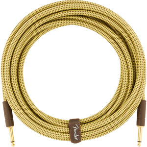 Fender Deluxe Series Instrument Cable Straight-Straight - 18.6ft Tweed - Downtown Music Sydney