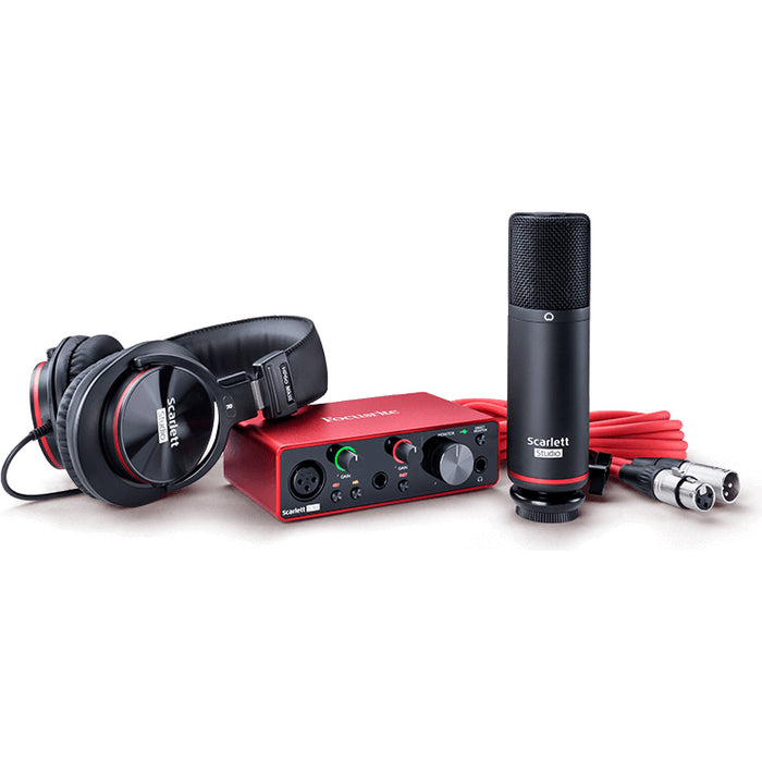 Focusrite Scarlett Solo Studio Gen 3 USB Audio Interface Package