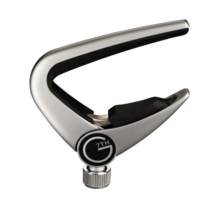 G7th Newport Capo for 6-String Acoustic or Electric Guitar - Silver