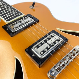 Gruhn EX1129 Left Handed Pre-Loved Semi-Hollowbody Guitar - Metallic Orange