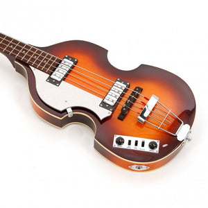 Hofner Ignition Violin Bass Left Handed with Case - Sunburst - Downtown Music Sydney