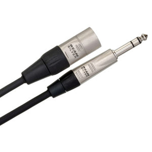 Hosa HSX-010 1/4" TRS to XLR3M Pro Balanced Interconnect Cable - 10ft