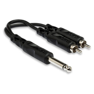 Hosa YPR-124 1/4 in TS to Dual RCA Y Cable