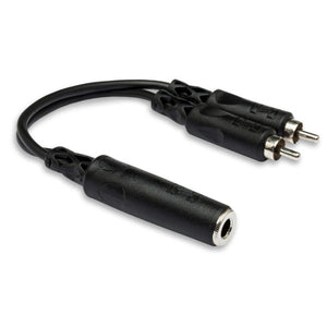 Hosa YPR-131 1/4 in TSF to Dual RCA Y Cable