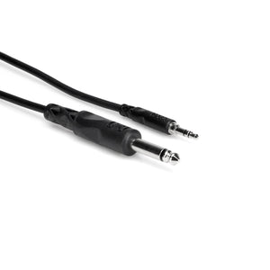 Hosa CMP-105 1/4" TS to 3.5mm TRS Mono Interconnect Cable - 5ft - Downtown Music Sydney