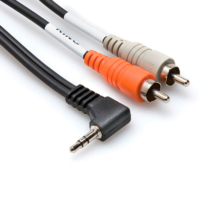 Hosa CMR-206R 3.5mm TRS to Dual RCA Stereo Breakout Cable - 6ft