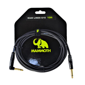 Mammoth G10R Guitar Cable 10ft Straight-Angled