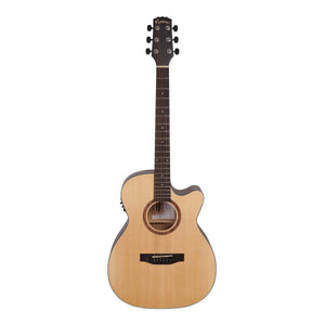 Martinez MNFC-15S-SOP Natural Series Acoustic/Electric Guitar - Natural Satin