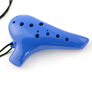 Minin Soprano Ocarina in C with Pouch - Blue - Downtown Music Sydney