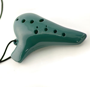 Minin Soprano Ocarina in C with Pouch - Green - Downtown Music Sydney