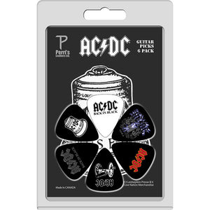 Perris AC/DC Licensed Guitar Pick Pack - 6 Picks
