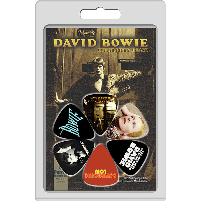 Perris David Bowie Licensed Guitar Pick Pack - 6 Picks