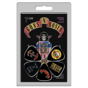 Perris Guns N' Roses Licensed Guitar Pick Pack - 6 Picks