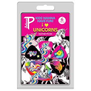 Perris "I Love Unicorns" Guitar Pick Pack - 6 Picks