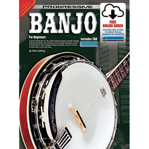 Progressive Beginner Banjo Book with Online Video & Audio