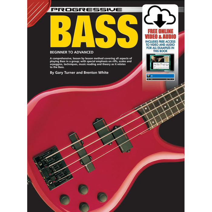 Progressive Bass Guitar Book with Online Audio & Video