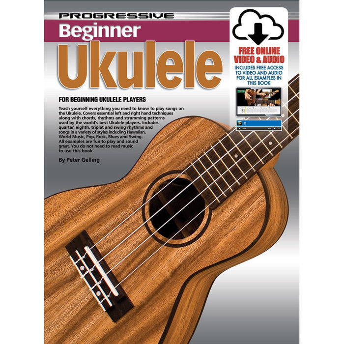 Progressive Beginner Ukulele Book with Online Audio & Video