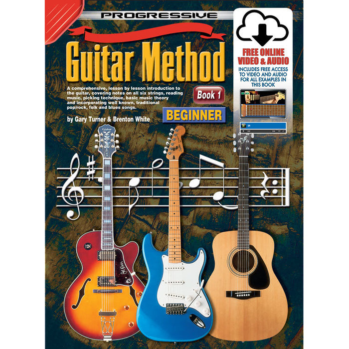 Progressive Guitar Method Book 1 with Online Audio & Video