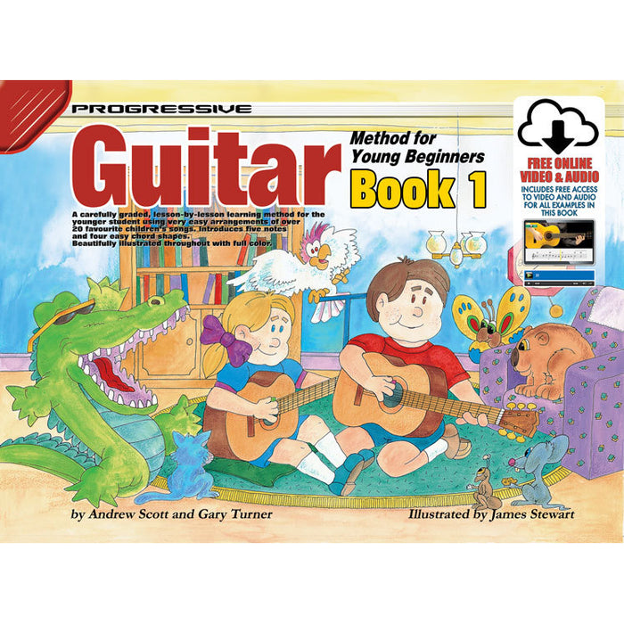 Progressive Guitar Method for Young Beginners Book 1 with Online Audio & Video