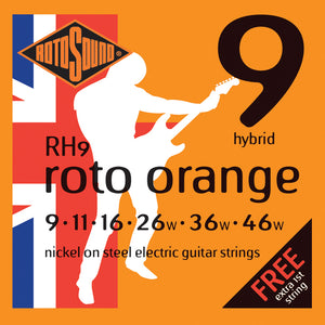 Rotosound RH9 Roto Orange Hybrid Electric Guitar Strings (9-46)