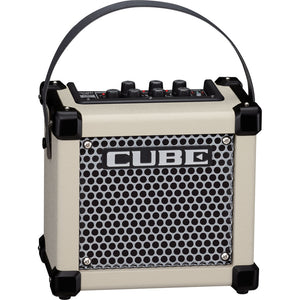 Roland MCUBEGXW Micro Cube GX 3-Watt Battery-Powered Guitar Amp - White - Downtown Music Sydney