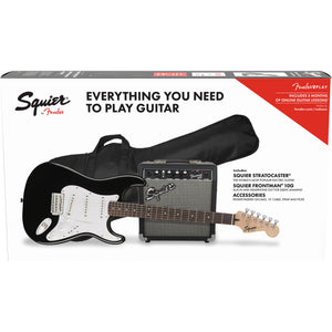 Squier Stratocaster Pack - Black - Downtown Music Sydney