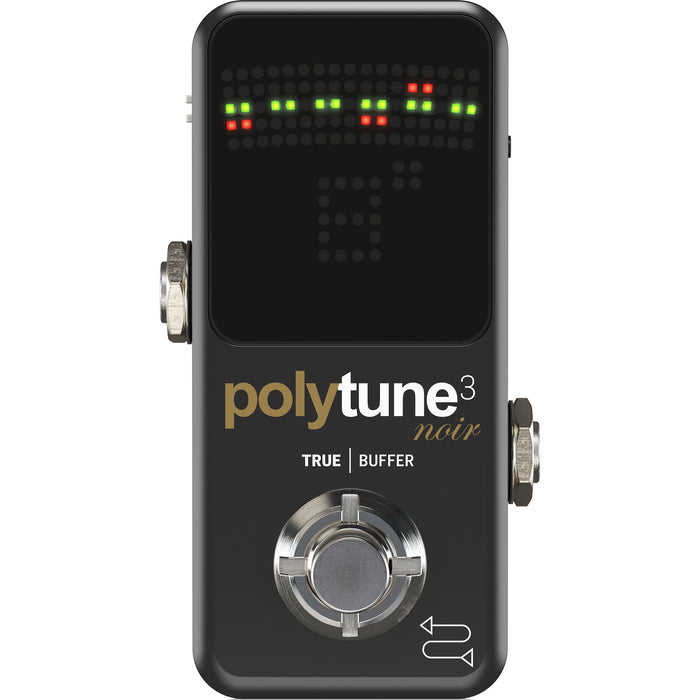 TC Electronic PolyTune 3 Noir Mini Polyphonic Tuner Pedal with Buffer