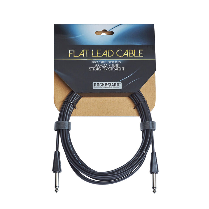 Warwick RockBoard Flat Instrument Cable Straight-Straight - 300cm